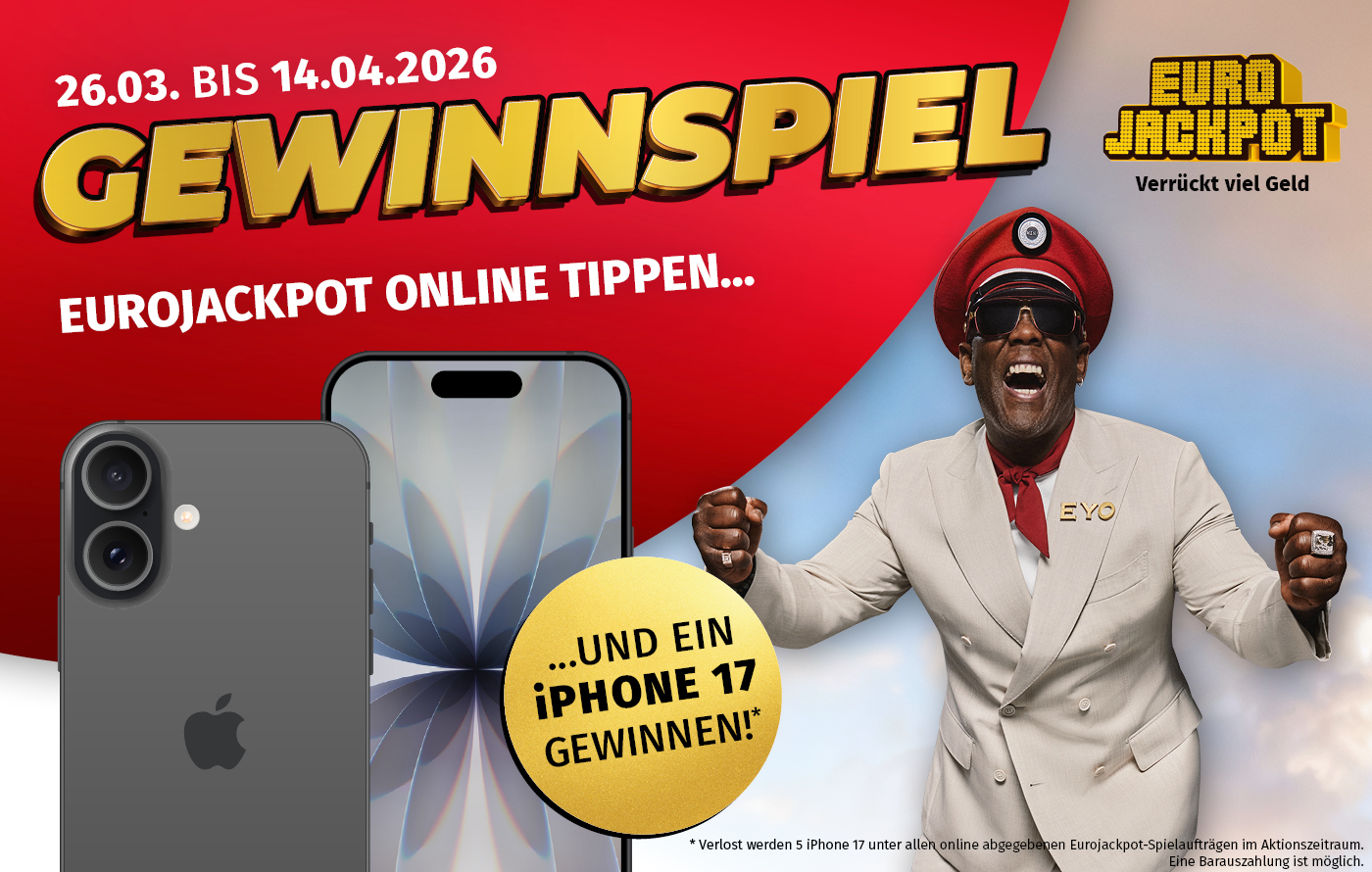 Gewinnspiel - Eurojackpot