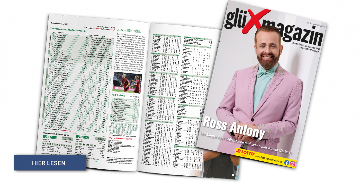 Lesen Sie hier die aktuelle Ausgabe des glüXmagazins