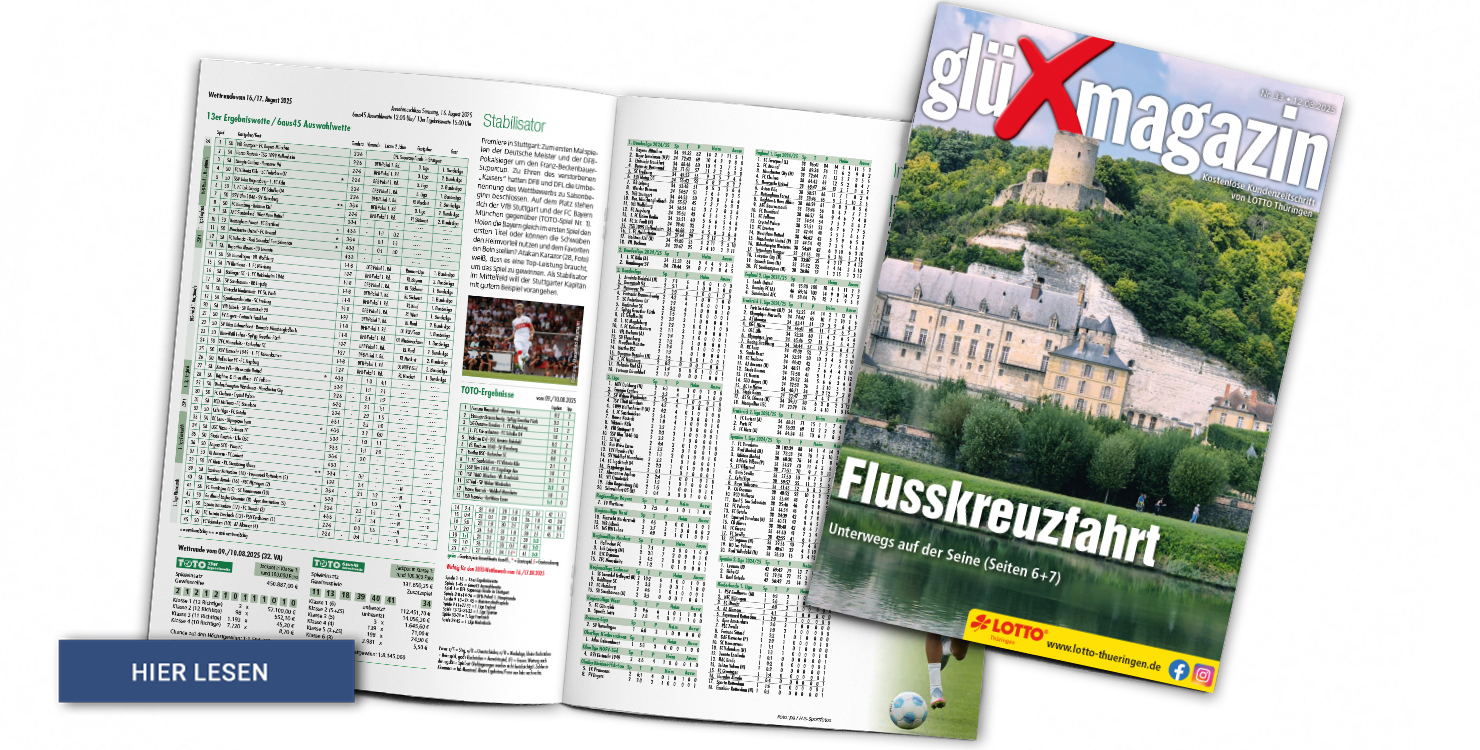 Lesen Sie hier die aktuelle Ausgabe des glüXmagazins
