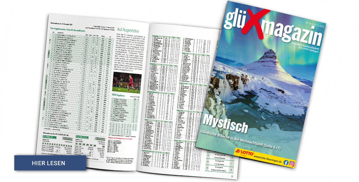Lesen Sie hier die aktuelle Ausgabe des glüXmagazins