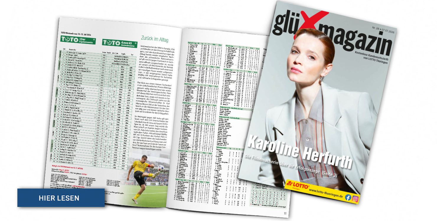 Lesen Sie hier die aktuelle Ausgabe des GlüXmagazins