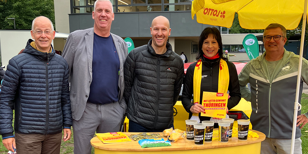 LOTTO Thüringen vor Ort um Gesicht zu zeigen für den paralympischen Sport in Thüringen