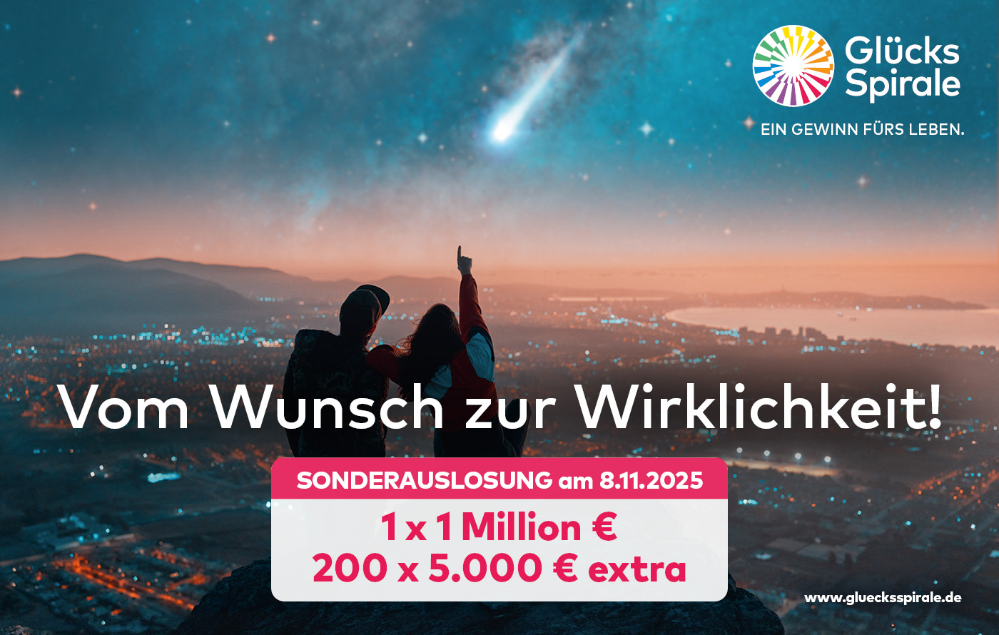 GlücksSpirale-Sonderauslosung! Vom Wunsch zur Wirklichkeit!