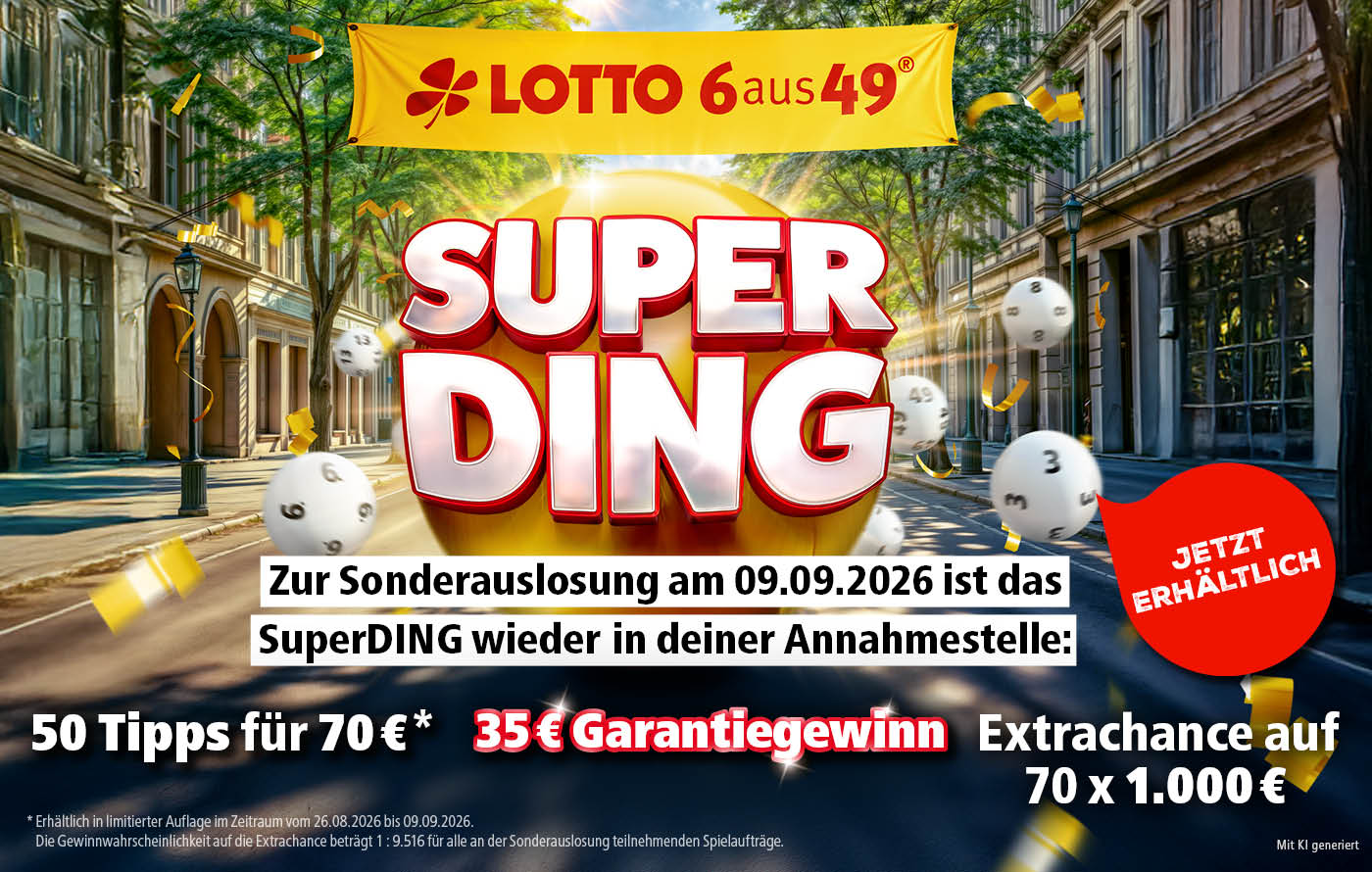 Sonderauslosung und LOTTO 6aus49 SuperDING in Thüringen – Das Ding wird super!
