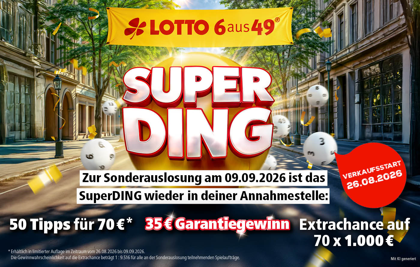 Sonderauslosung und LOTTO 6aus49 SuperDING in Thüringen – Das Ding wird super!