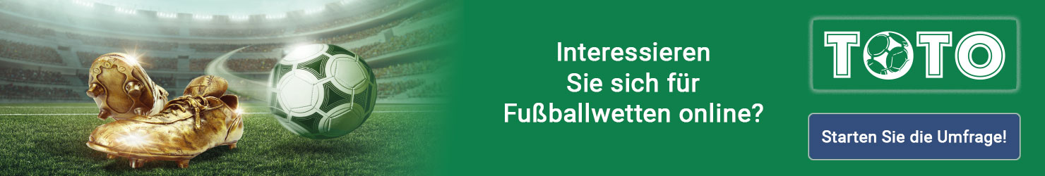 Umfrage zum Interesse von Fußballwetten Online