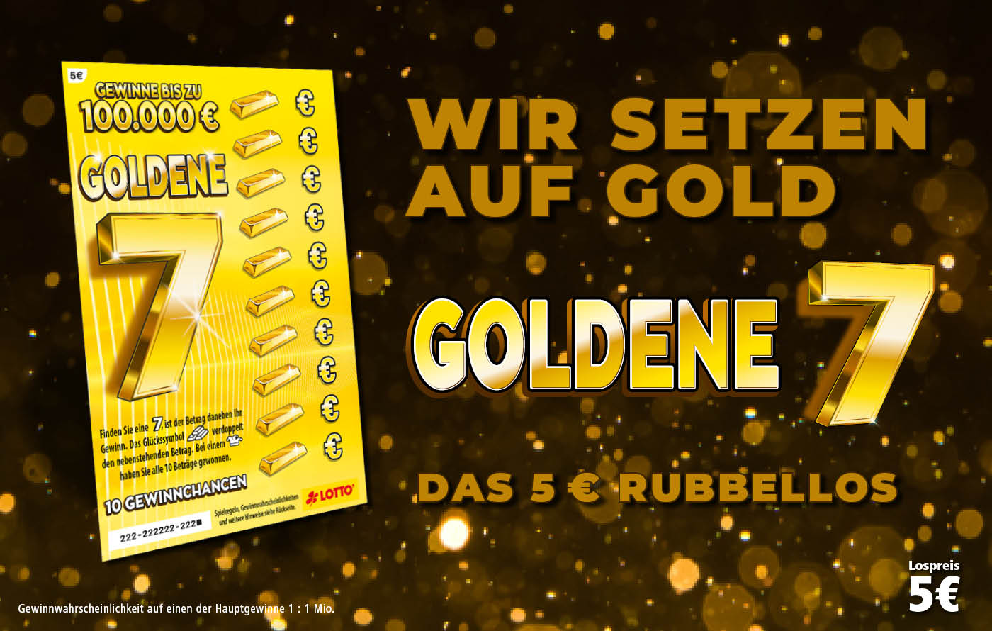 Hier gehts zum Rubbellos Goldene 7