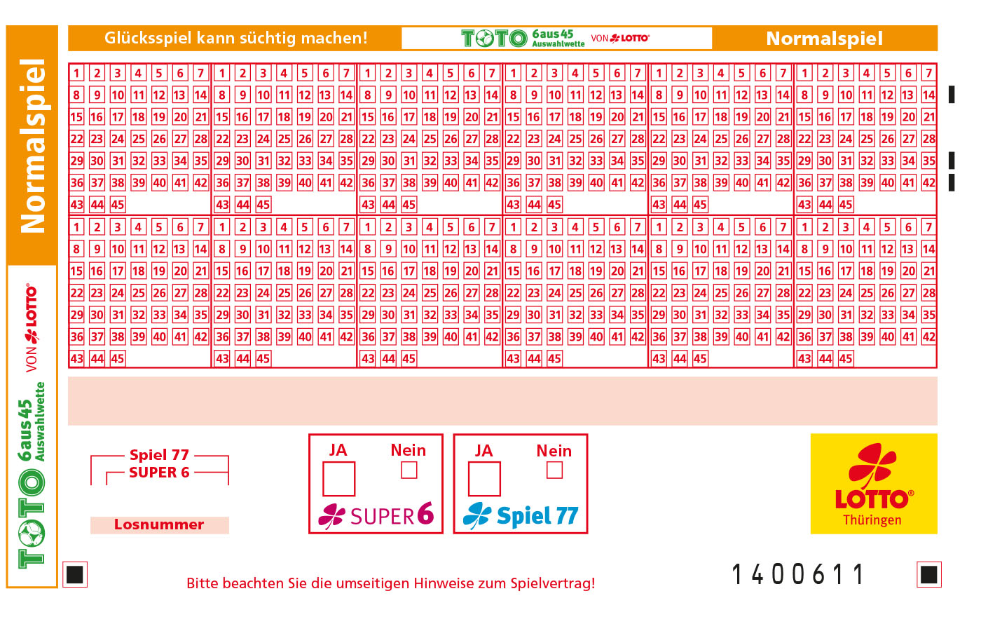 Toto 6aus45 Auswahltipp Spielanleitung Lottomv De